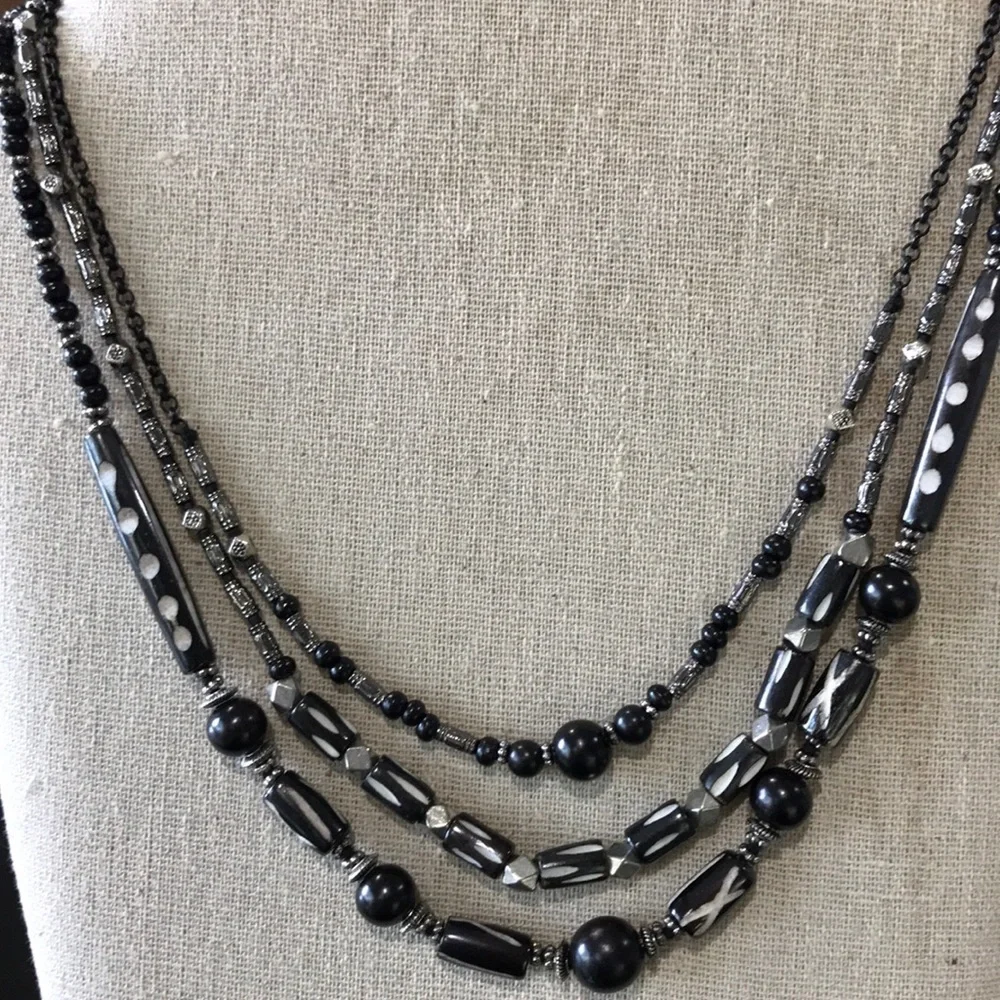Chan Luu 3 Strand Beaded Necklace - Picture 2 of 7